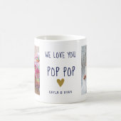 Wir Liebe Sie Pop Pop Opa 2 FotoCollage Kaffeetasse (Mittel)