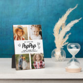 Wir Liebe Sie PopPop Opa FotoCollage Fotoplatte (Seite)