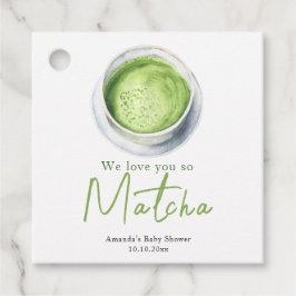 Wir Liebe Sie so Matcha Baby Dusche Geschenkanhänger
