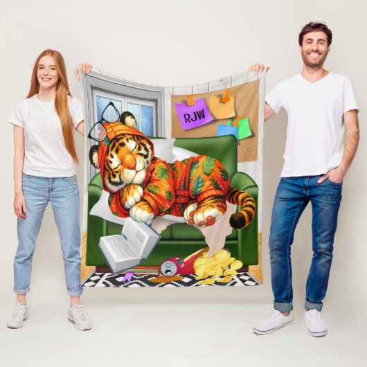 WIR LIEBE SIE TIGER FLEECEDECKE (Beispiel)
