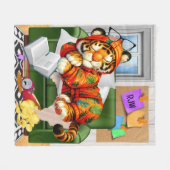 WIR LIEBE SIE TIGER FLEECEDECKE (Vorderseite (Horizontal))