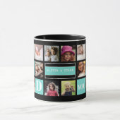 Wir Liebe Sie Vater 16 Familie Foto Collage Aquama Tasse (Zentrum)