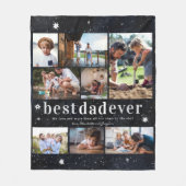 Wir Liebe Sie Vater | 8 FOTO PERSONALISIERT Fleecedecke (Vorderseite)