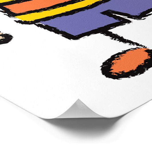 Wir Liebe Sie Vater Cartoon Familie glücklichen Va Poster (Ecke)