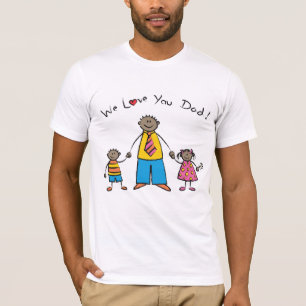 Wir Liebe Sie Vater Cartoon Familie glücklichen Va T-Shirt