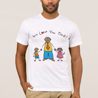 Wir Liebe Sie Vater Cartoon Familie glücklichen Va T-Shirt
