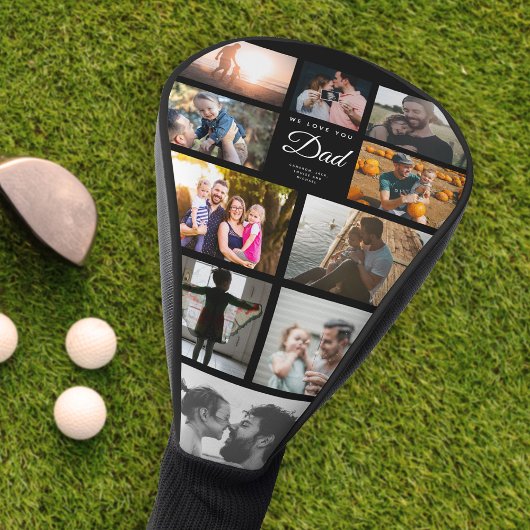 Wir Liebe Sie Vater Familienfotografie Collage Coo Golf Headcover