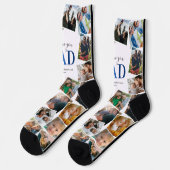 Wir Liebe Sie Vater Foto Collage Socks Socken (Linkes Detail)