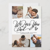Wir Liebe Sie Vater Foto Collage Vatertag (Vorderseite)