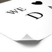 Wir Liebe Sie Vater Foto Collage Vatertag Poster (Ecke)