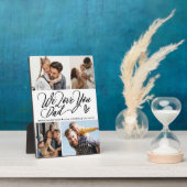 Wir Liebe Sie Vater FotoCollage Fotoplatte (Seite)