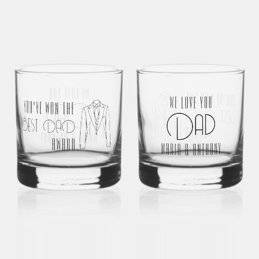 Wir Liebe Sie Vater, Gewinner des besten Papers Whiskyglas (Rückseite)