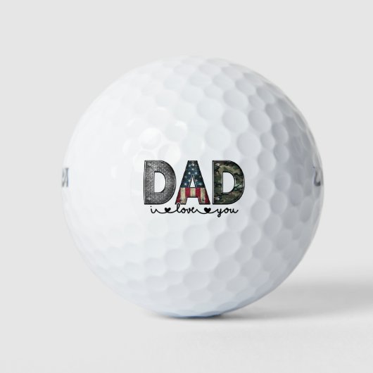 Wir Liebe Sie Vater Golfball (Vorderseite)