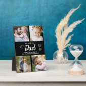 Wir Liebe Sie Vater Moderne FotoCollage Fotoplatte (Seite)