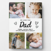 Wir Liebe Sie Vater Moderne FotoCollage Fotoplatte (Vorderseite)