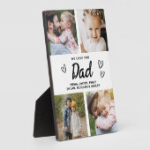 Wir Liebe Sie Vater Moderne FotoCollage Fotoplatte (Seite)