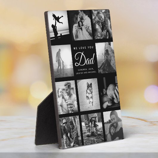 Wir Liebe Sie VATER Moderne trendige Elegante Vate Fotoplatte