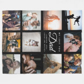 Wir Liebe Sie VATER Moderne trendige, gemütliche V Fleecedecke (Vorderseite (Horizontal))