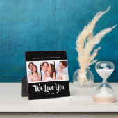 Wir Liebe Sie Vater, Personalisiert 3 Foto Collage Fotoplatte (InSitu)