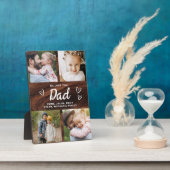 Wir Liebe Sie Vater rustikale Holzfotografie Colla Fotoplatte (Seite)