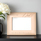 Wir Liebe Sie Vater Skript Herzkinder Namen Keepak Geätzte Rahmen