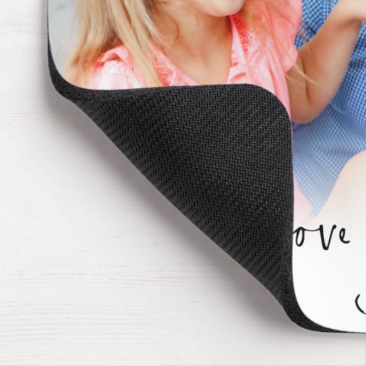 Wir Liebe Sie Vater Skriptname Informelles Foto Ov Mousepad (Ecke)