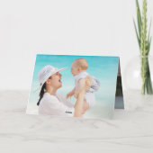 Wir Liebe Sie | Vatertag Foto Dankeskarte (Rückseite)