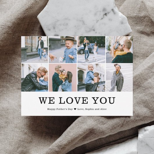 Wir Liebe Sie Vatertag Foto Feiertagskarte