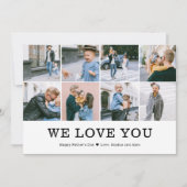 Wir Liebe Sie Vatertag Foto Feiertagskarte (Vorderseite)