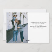 Wir Liebe Sie Vatertag Foto Feiertagskarte (Rückseite)