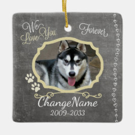 Wir Liebe Sie verfolgen für immer Keramikornament