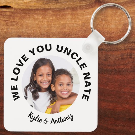 Wir Liebe Sie verwenden benutzerdefinierte Fotos u Schlüsselanhänger (Rückseite)