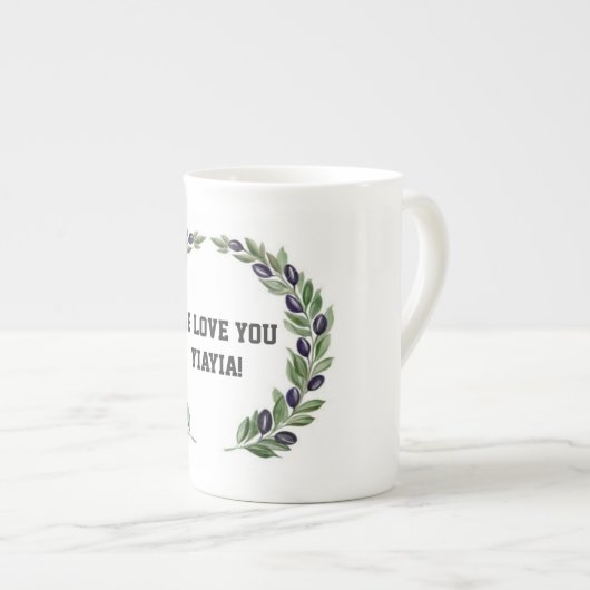 Wir Liebe Sie YiaYia Tasse (Vorderseite Rechts)