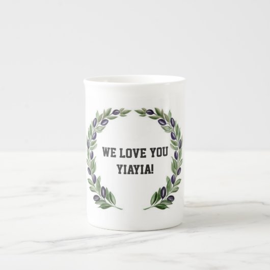 Wir Liebe Sie YiaYia Tasse (Vorderseite)
