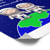 Wir Liebe Sie zum Mond und Backposter von JoImage Poster (Ecke)