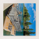 Wir Liebe Snake River Ferry Wyoming. Puzzle (Horizontal)