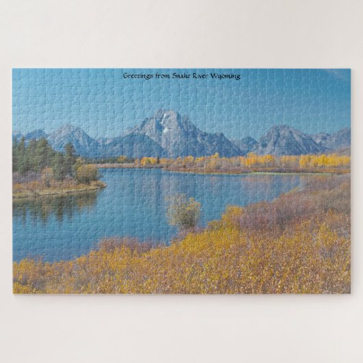 Wir Liebe Snake River Wyoming Jigsaw Puzzle (Horizontal)