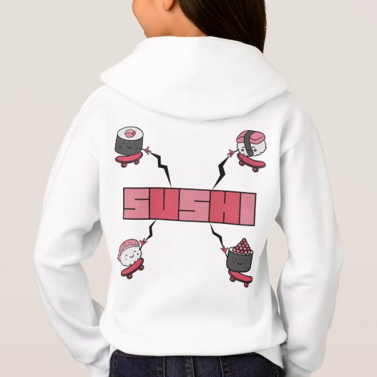 Wir Liebe Sushi - Sushi Liebe - ASL ILY Obsession Hoodie (Rückseite)