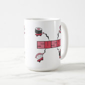 Wir Liebe Sushi - Sushi Liebe - ASL ILY Obsession Kaffeetasse (VorderseiteRechts)