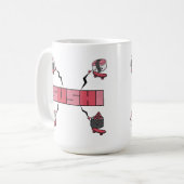 Wir Liebe Sushi - Sushi Liebe - ASL ILY Obsession Kaffeetasse (Vorderseite Links)