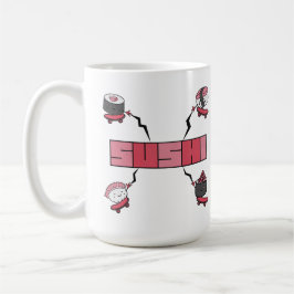 Wir Liebe Sushi - Sushi Liebe - ASL ILY Obsession Kaffeetasse