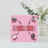 Wir Liebe Sushi - Sushi Liebe - ASL ILY Obsession Save The Date (Stehend Vorderseite)