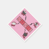 Wir Liebe Sushi - Sushi Liebe - ASL ILY Obsession Serviette (Ecke)