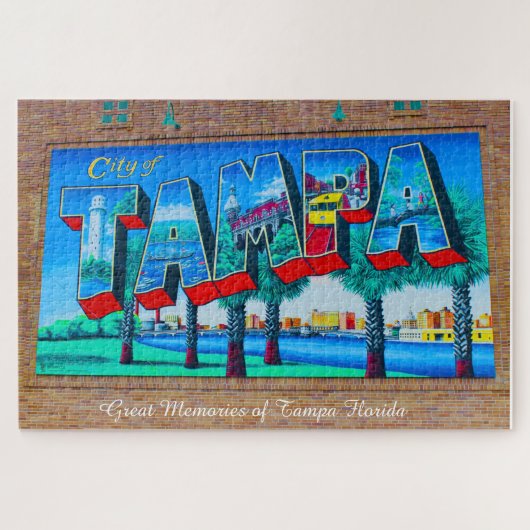 Wir Liebe Tampa Florida Jigsaw Puzzle (Horizontal)