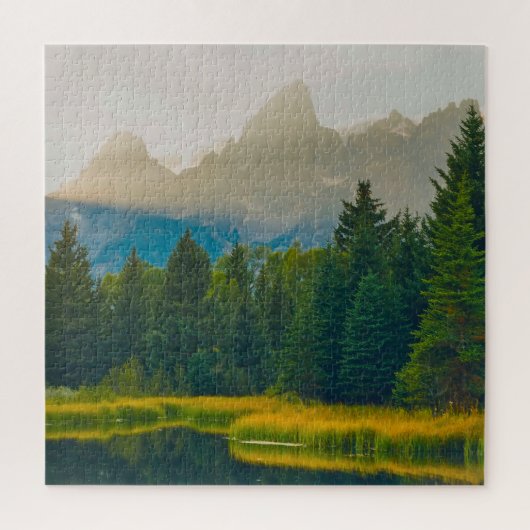 Wir Liebe The Grand Teton's Wyoming. Puzzle (Vertikal)