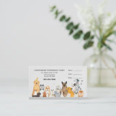 Wir Liebe Tierärztliche Personalausweise Visitenkarte (Stehend Vorderseite)