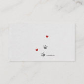 Wir Liebe Tierärztliche Personalausweise Visitenkarte (Rückseite)