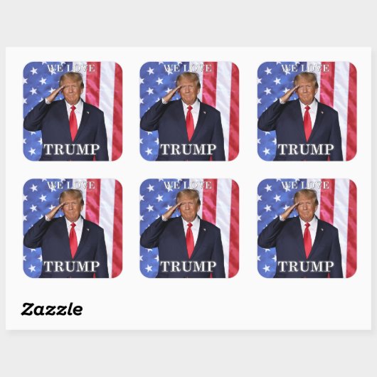 Wir Liebe Trump Stickers (Blatt)