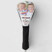 Wir Liebe unser Großvater Foto Name Großkinder Golf Headcover (Vorderseite)