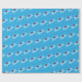 Wir Liebe unser Herz für Freiwillige Geschenkpapier (Flach)